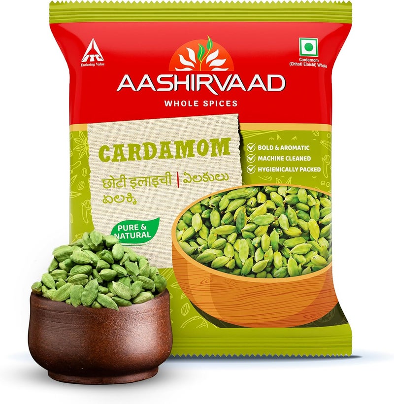 Aashirvaad Whole Cardamom 50g - Pure & Natural Spices - Image 1